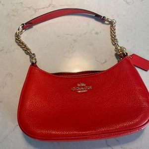 Pink coach shoulder bag